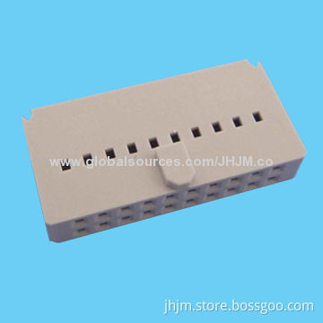 Crimp Type IDC Socket Housing with 2.54mm Pitch/10-64 Pole for Flat Ribbon Cable/Black or Gray Color